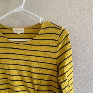 Mello Day Anthropologie mustard top